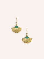 Boucles d'oreilles Jasmine Vert Sapin