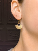 Boucles d'oreilles Jasmine Noir