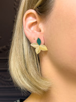 Boucles d'oreilles Joie Vert