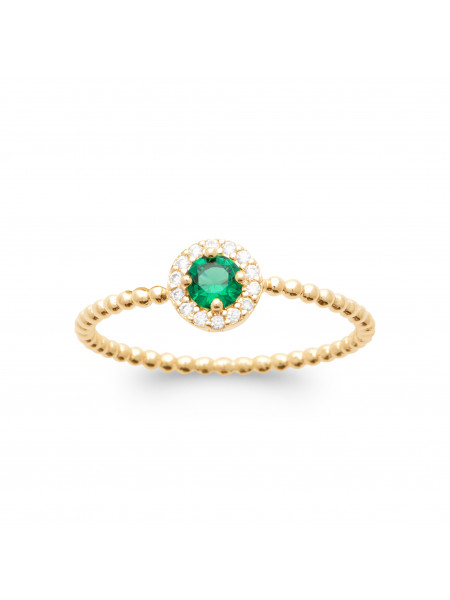 Bague Madras verte