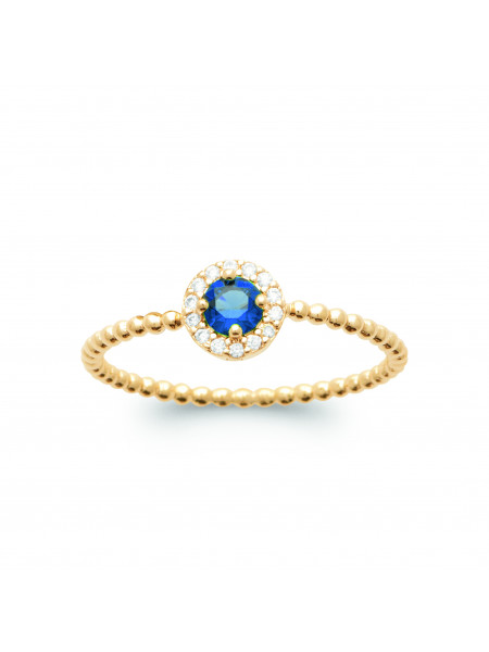 Bague Madras BLEUE